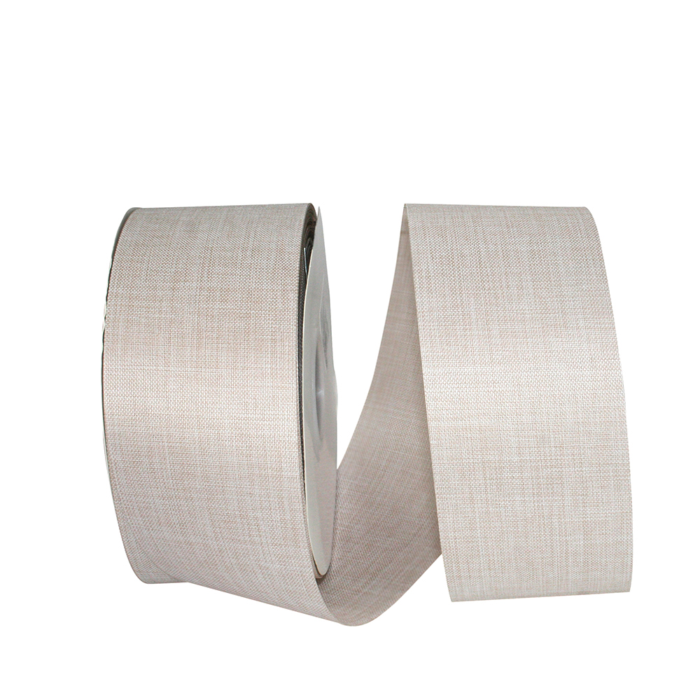 Jam Paper 2.5 Linen Ribbon in Natural | 2.5 x 50yd | Michaels
